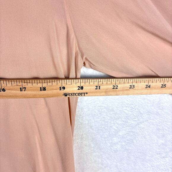 L’Academie Sheer Blouse Top Womens XS Blush Pink Baddie Office Modern Minimal - Picture 8 of 8